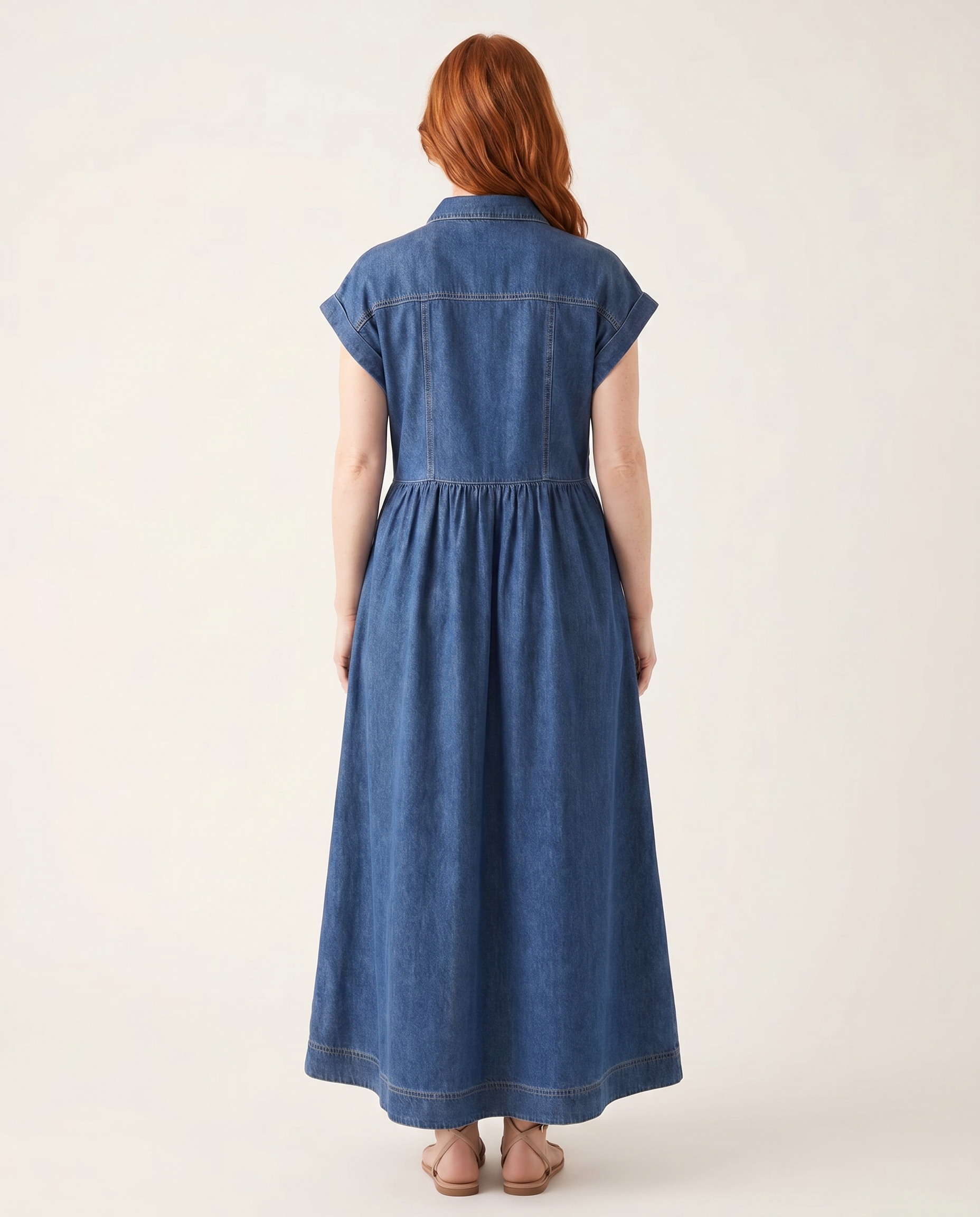 Sierra Blue Denim Maxi